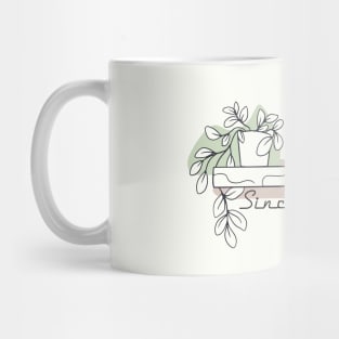 Sincronisity Colored Hand drawn shelf Mug